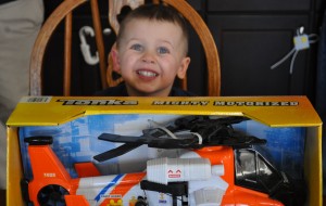 Finnegan with Coast Guard Helicopter