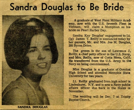 Sandy Wedding Newspaper Announcement