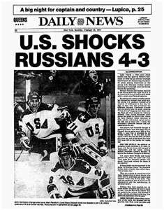 The Miracle on Ice New York Daily News front page
